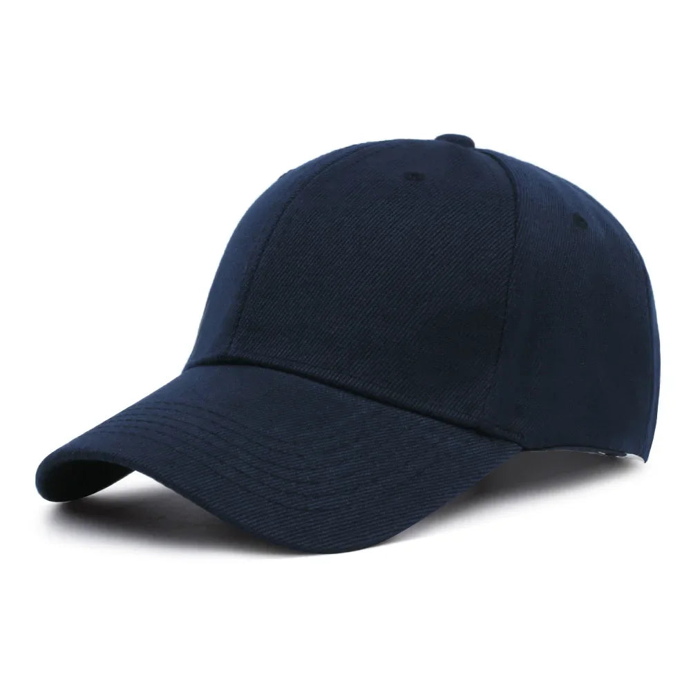 Solid Unisex Baseball Cap 6 Panel Men Caps Daily Womens Summer Hat Curved Brim Adjustable Red White Purple Grey Black