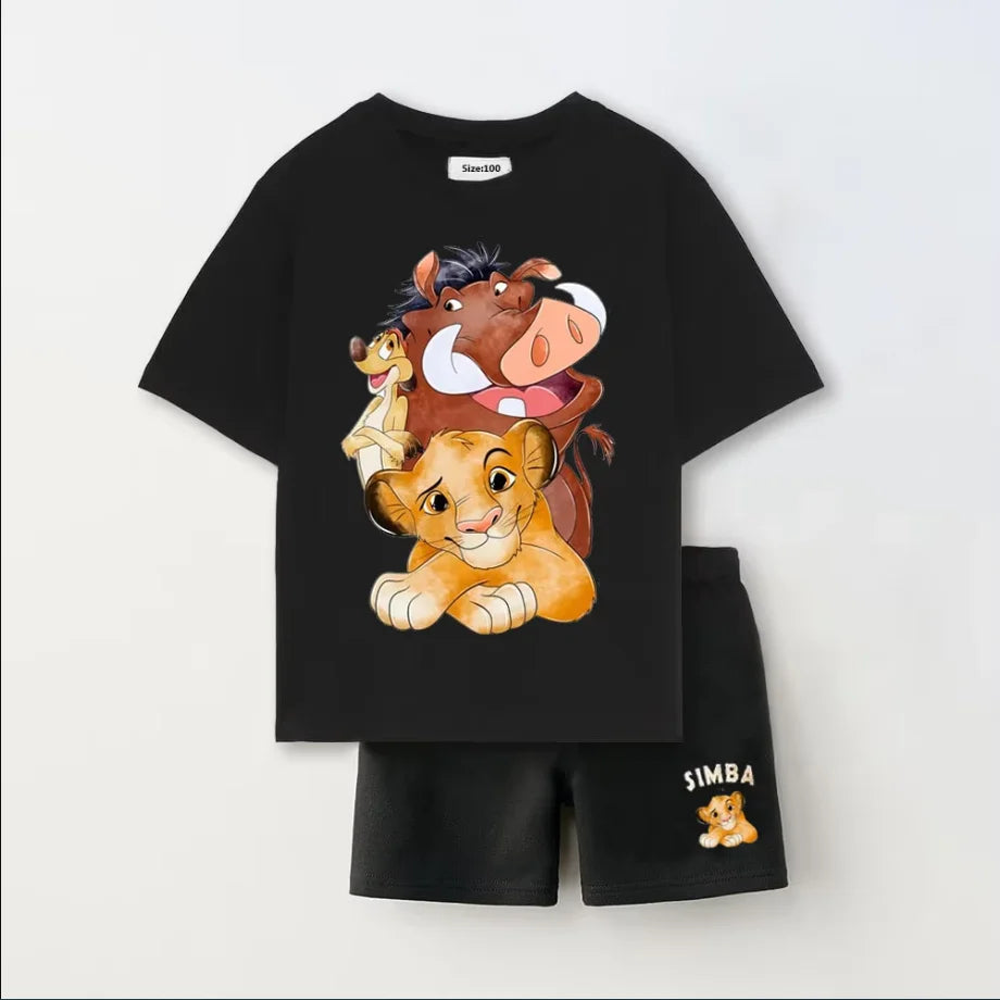Summer Baby Clothes Sets Kids T-shirt + Shorts Children's Short Sleeve Cotton Tees Tracksuits Loose Style Kids Clothes