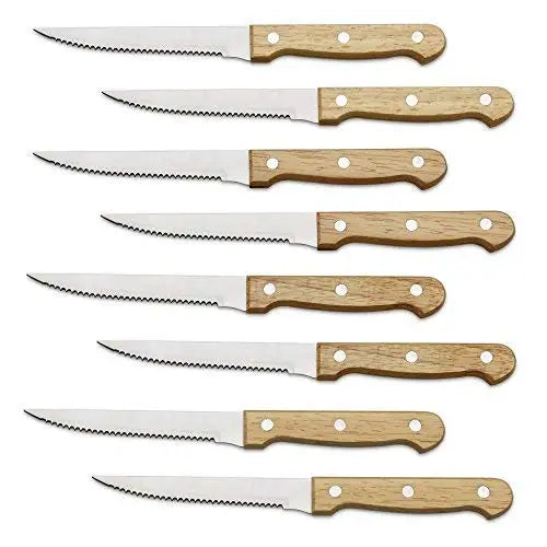 4/6/8pcs Kitchen Steak Knife Set Durable Stainless Steel 5 Inch Steak Knives Highly