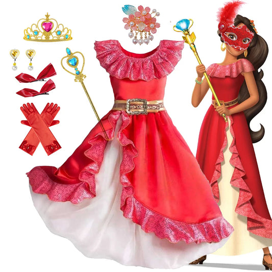 Elena Dress Girl Princess Cosplay Costume Children Birthday Party