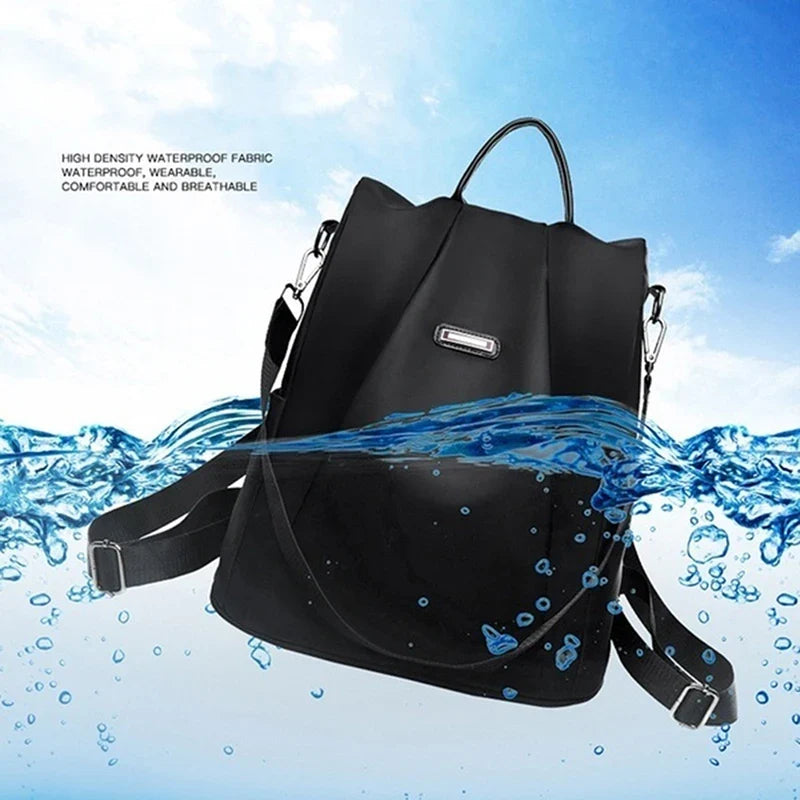 Waterproof Oxford Women Backpack Fashion Anti-Theft School Bagpack Luxury Designer Female Large Capacity Travel Shoulder Handbag