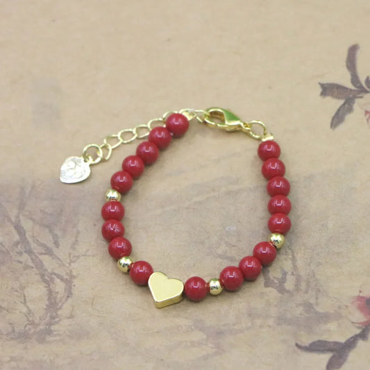 Lovely Fashion Natural Stone Bead Bracelet Baby Girls Lobster Clasp Accessories Girls Yoga Christmas Wedding Gift Jewelry Charm