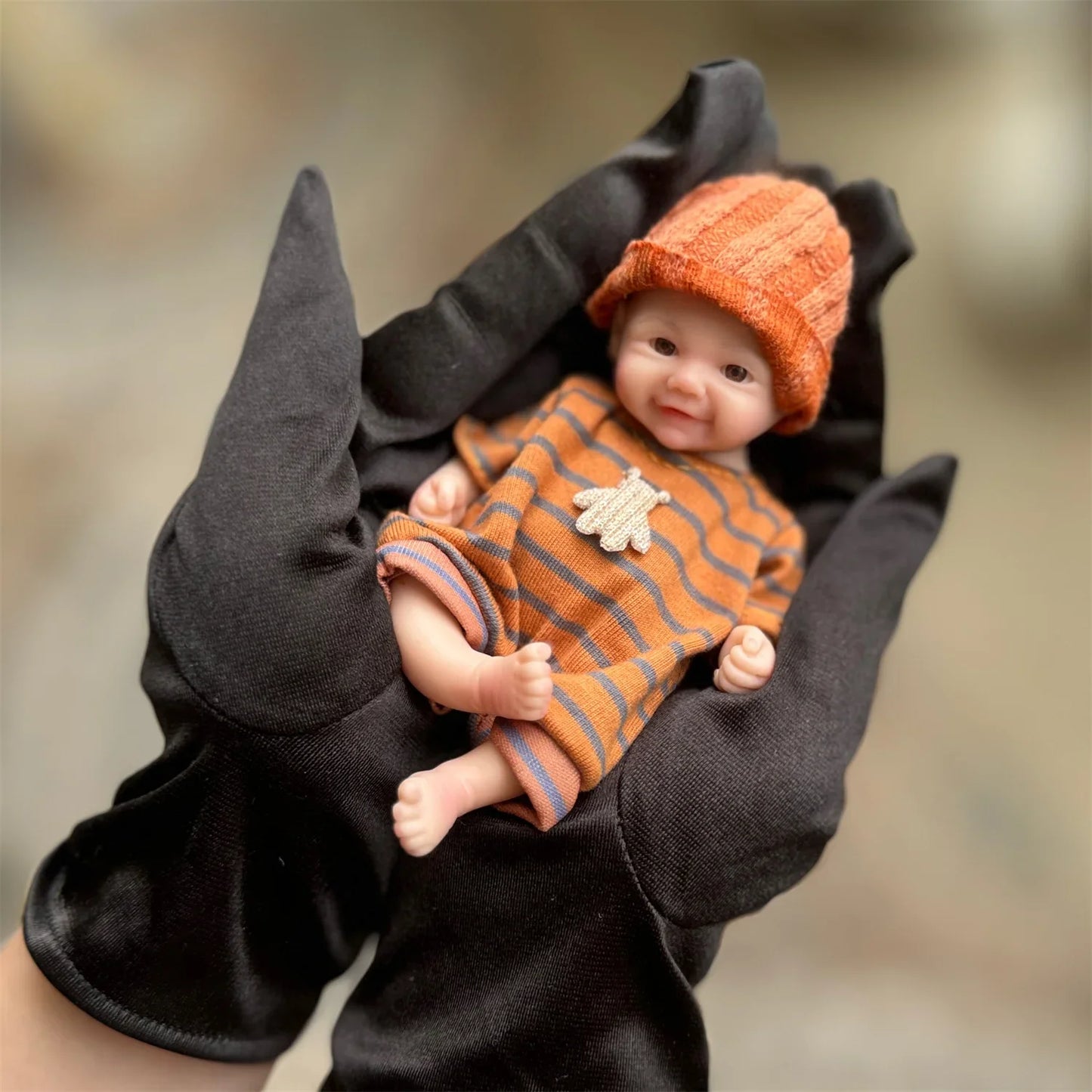 6Inch Mini Vivienne Solid Silicone Bebe Reborn Boy and Girl Handmade Full Body Silicone Lifelike Reborn Dolls