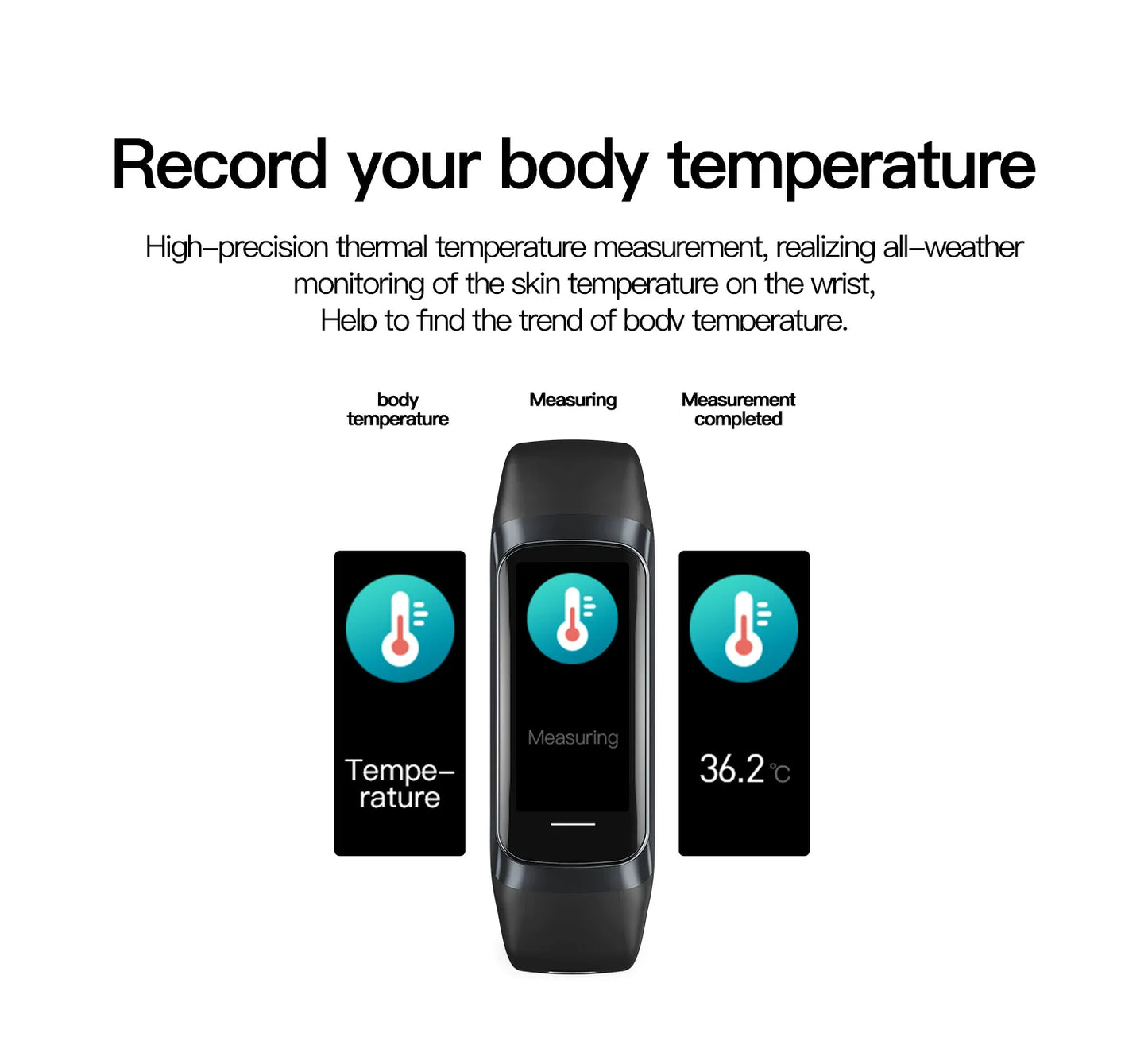 Amoled Smart Watch Smartwatch Band Women Men Heart Rate Blood Oxygen Waterproof Connected Smart Bracelet Sport Fitness Tracker