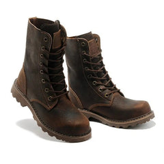 Men Boots Genuine Leather Desert Combat Army Boots Outdoor Hiking Boots Men