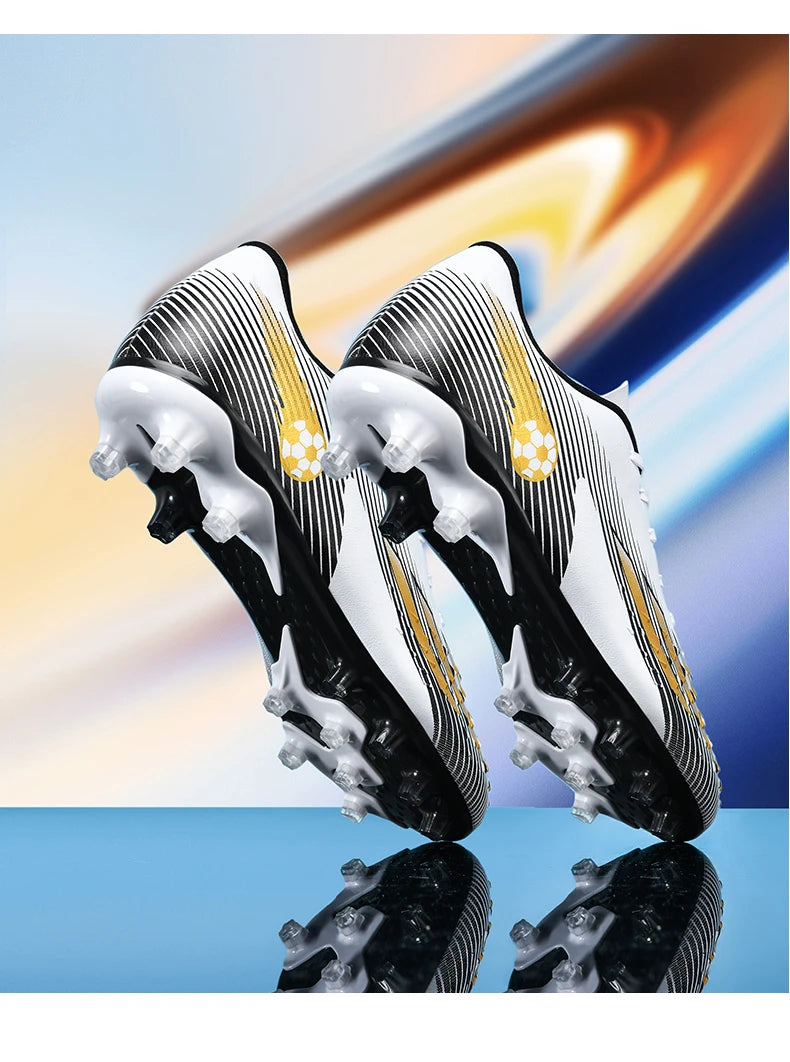 Soccer Shoes Sport Outdoor Men Breathable Cleats FG Football Boots