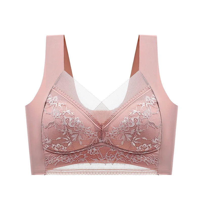 Large size lace underwear for women with big breasts no traces no wires