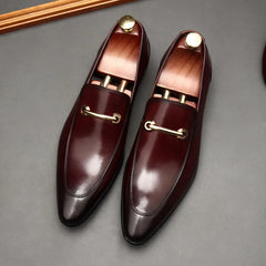 Men's Loafers Genuine Leather Spring Formal Shoes