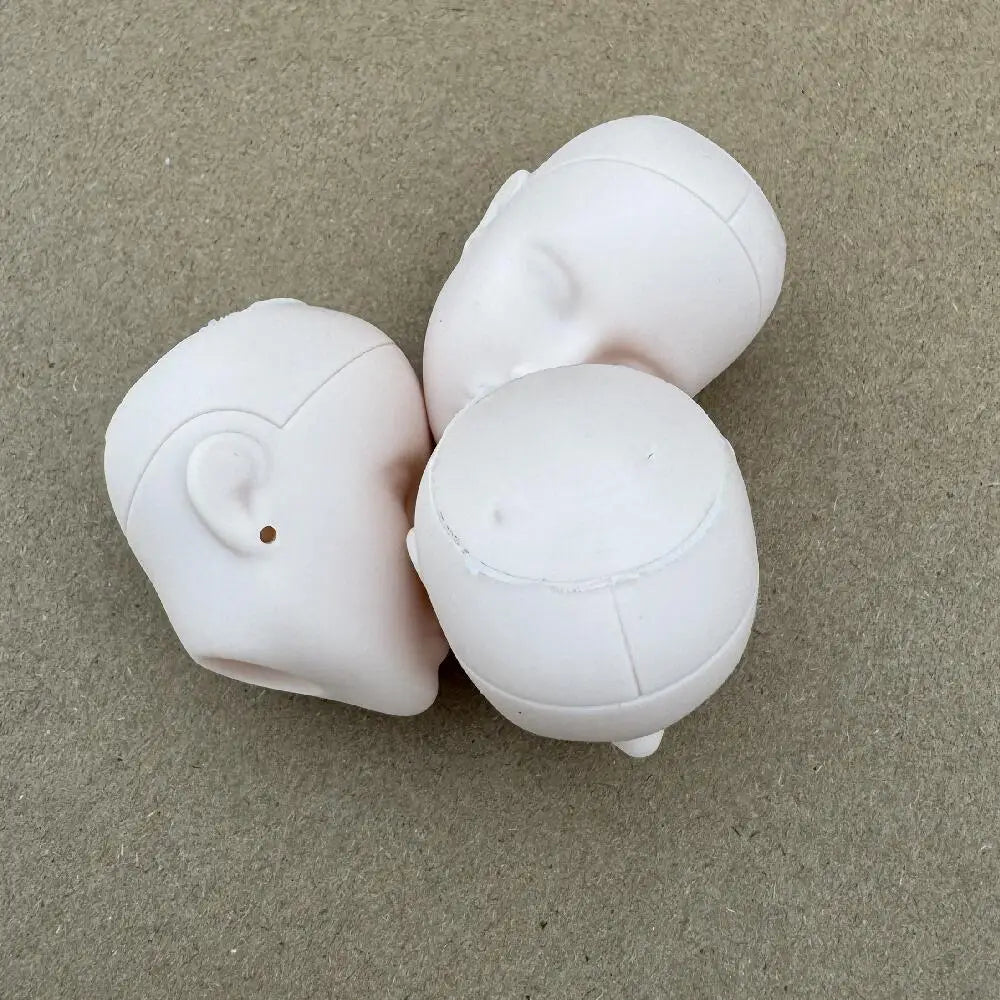 Vintage 1/6 PP Face Mold Doll Heads Fashion Doll Head Make Up Practice DIY Toy Parts Girls Birthday Gifts
