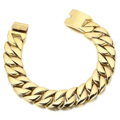 32mm wide and thick Cuban chain, stainless steel bracelet necklace