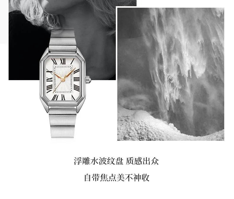 Dropshipping Luxury Women Quartz Watch Casual Fashion  Stainless Steel Strap Wristwatch Relojes Para Mujer Ladies Gifts