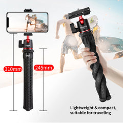 MT-35 Flexible Camera Tripod Hidden Phone Tripod Mount With Cold Shoe