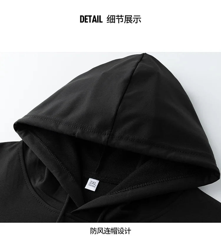 Men Hoodie Sweatshirt Sets Plus Size 6XL 7XL 100-180kg 100% Cotton Autumn Winter Long Sleeve Sport Suits Big Size Men Clothing