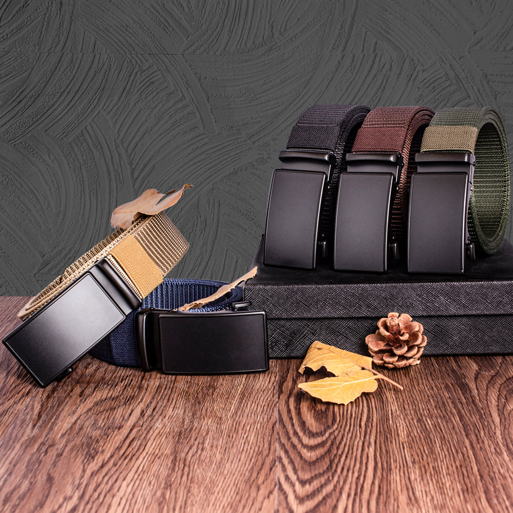 Automatic Buckle Light Comfortable Nylon Military Belt Outdoor Hunting Multifunctional Tactical Canvas Belt High Quality Men Bel