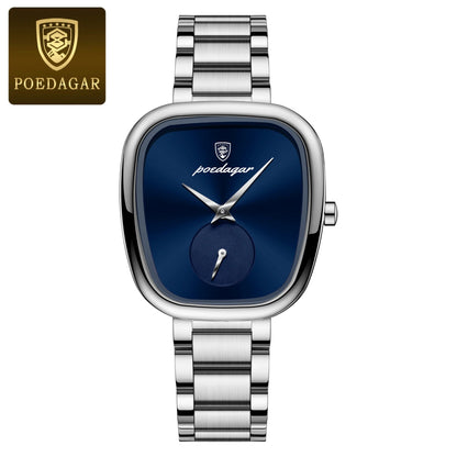 POEDAGAR Luxury Elegant Watch For Woman Waterproof Stainless Steel Quartz Women's Watches Simple High Quality Ladies Wristwatch