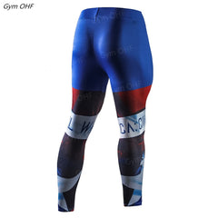 Rashguard Men Compression Tight Leggings Running Sports Male Fitness Jogging Pants