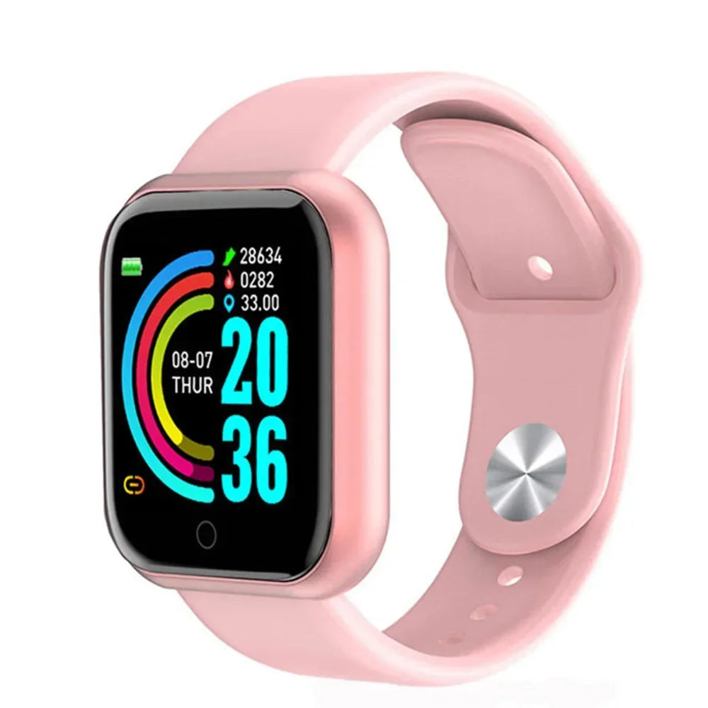Y68 Smart Watch Color Screen Step Counting Multi Sports Mode Message Reminder Photography Music Remote Control Smart Band