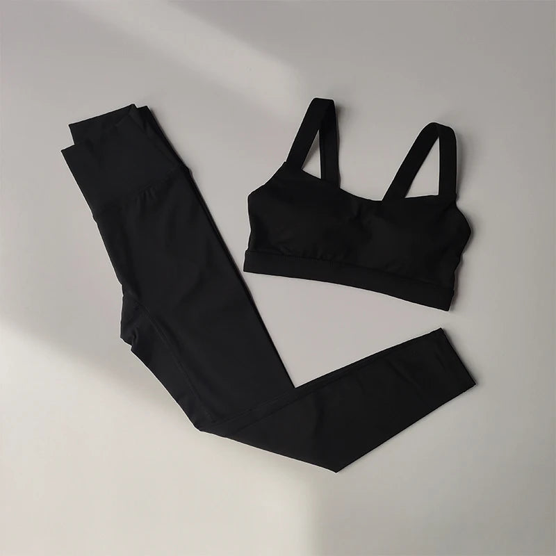Yoga Set for Women Professional Fitness Suit for Sports Bras Training Running Suit Fast