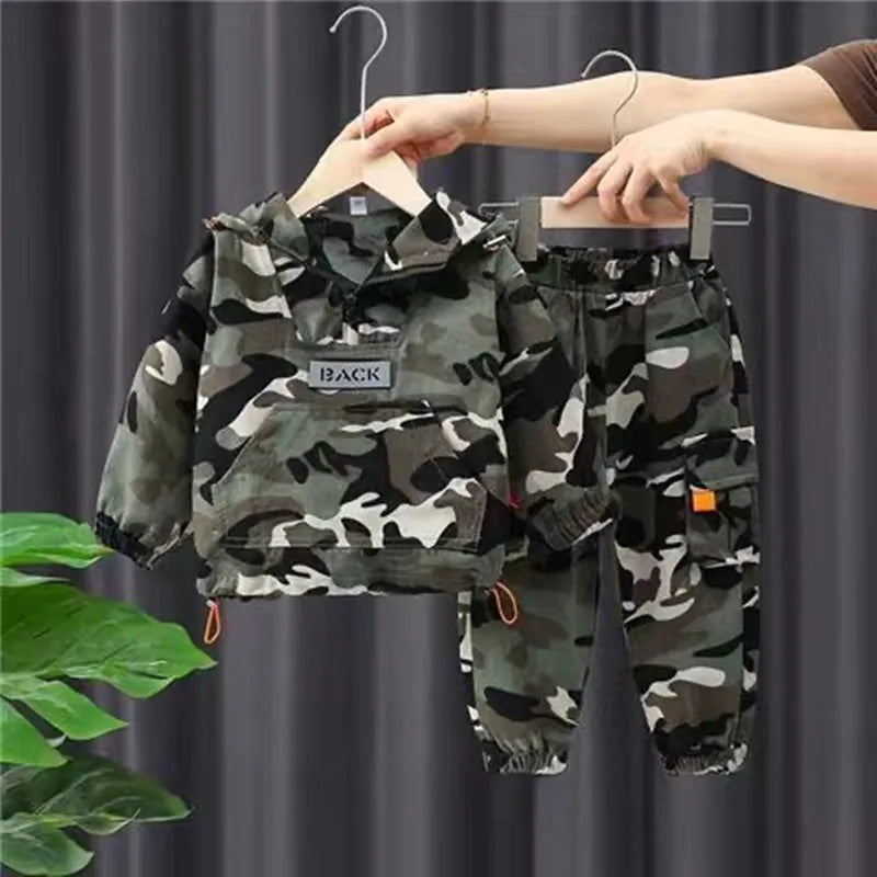 New Spring Autumn Baby Clothes Suit Boys Outfit Sets Koean Baby Boys Coat + Pants SetsChildren's Set 2 To 6 years Kids Outfits
