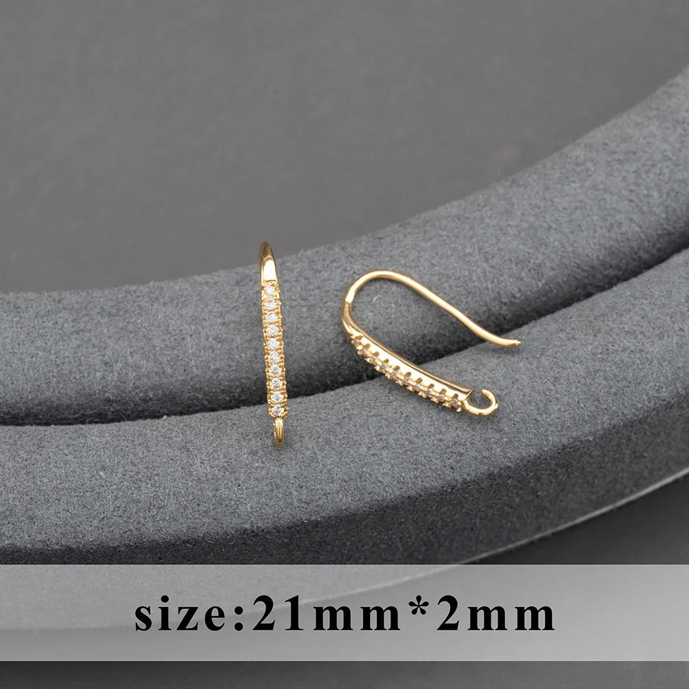 GUFEATHER,20pcs/lot,M800,jewelry accessories,pass REACH,nickel free,18k gold plated,copper,connector,diy earrings,jewelry making