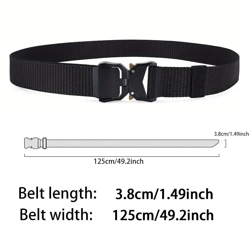 Plus Large LONG Size 125 150 170cm Men Belt Outdoor Tactical Multi-Function Buckle Nylon Alloy Buckle Belts Sports Canvas Belts