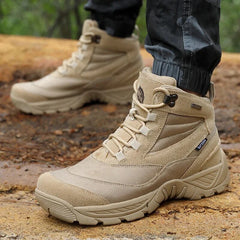 Men Shoes Ortdoor Sneakers Military Boot Combat Ankle Work Safety and Hiking Shoes