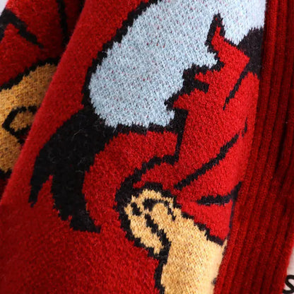 Cardigan Donald Cartoon Sweaters for Women Coat