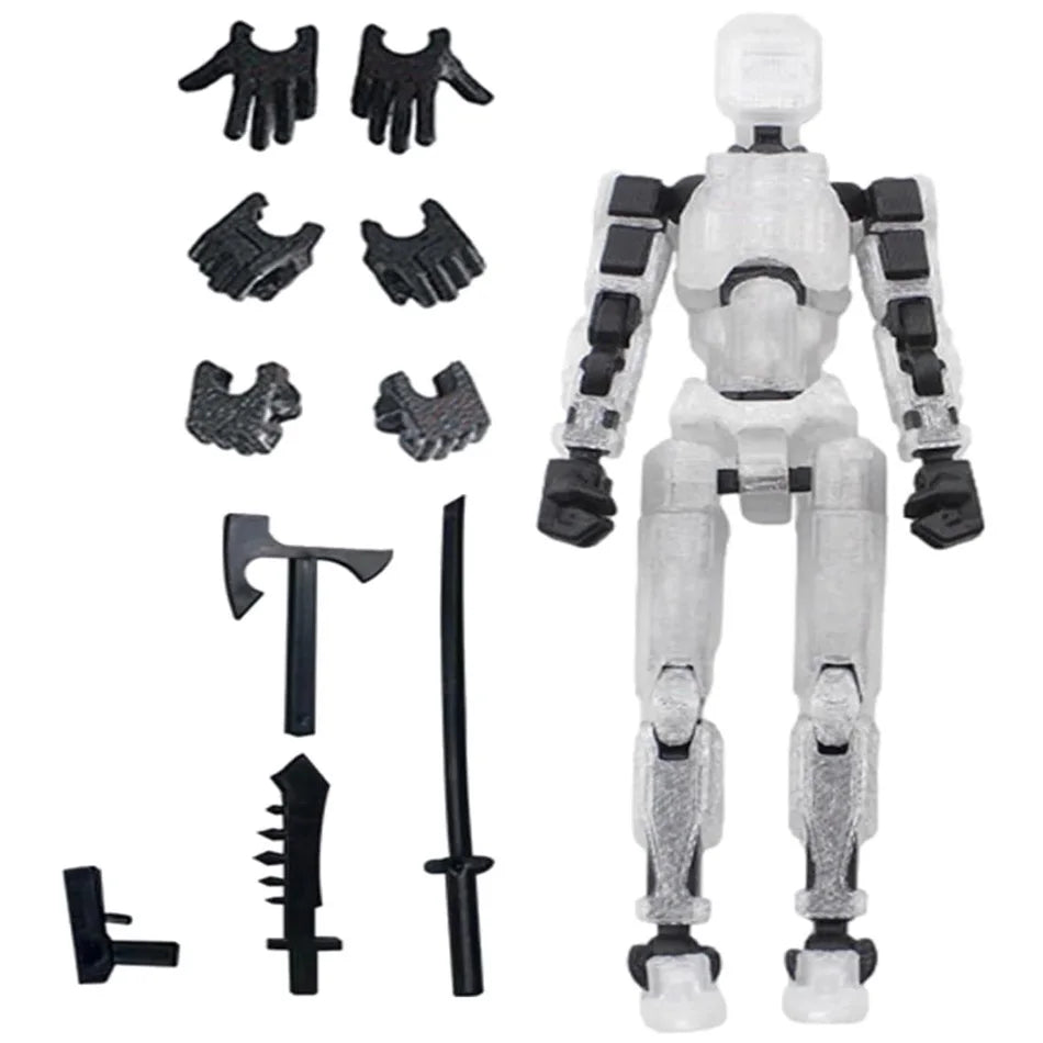 Titan 13 Action Figures T13 Figure 3D Printed Multi-Jointed Movable Lucky 13 Action Figure Nova 13 Action Figure Dummy