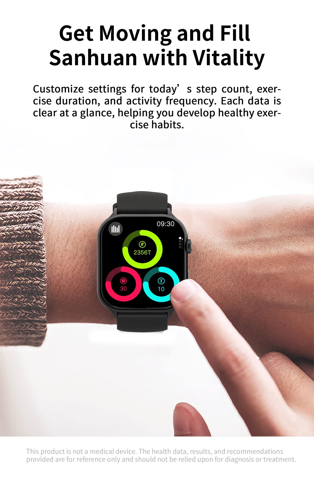 Lenovo 2025New for Android and IOS Smart Watch Fit F101 1.96-inch HD AMOLED Heart Rate Bluetooth Calls SmartWatch Waterproof