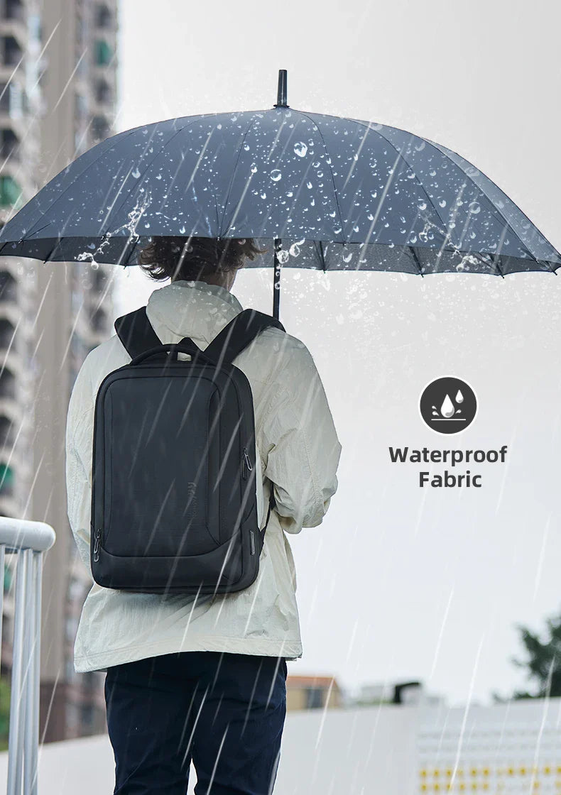 Heroic Knight Multifunctional Men's Backpack 15.6" Laptop Backpack Waterproof Large Capacity Work Travel Backpack with USB Port