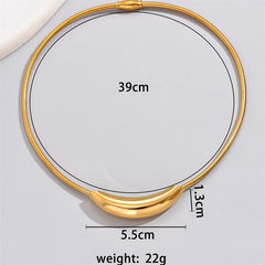 316L Stainless Steel Fashion Fine Jewelry Minimalism Hip Hop Punk Arc Shape