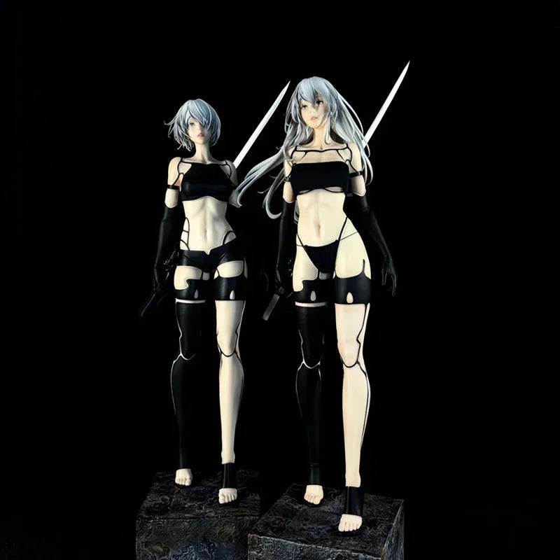 Nier Automata Anime Peripherals Otaku Collectibles A2 Battle Damaged Ver 2b Statues 50cm Garage Kits Replica Version Collectbles
