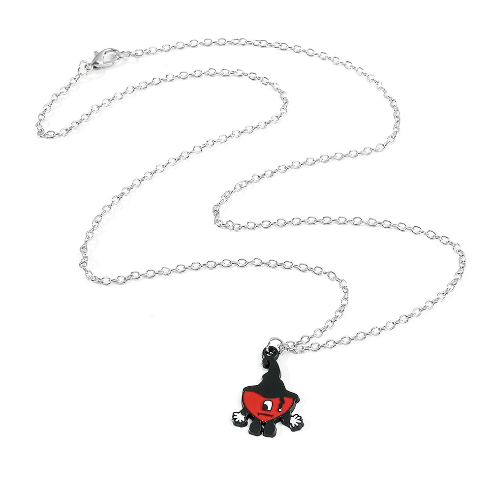 Hot Selling Rabbit Pendant Necklace Hip Hop Pop Singer Fans Gift Collar Jewelry Women Men Gift
