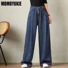 Vintage High Waist Jeans Woman Streetwear Korean Women's Jeans