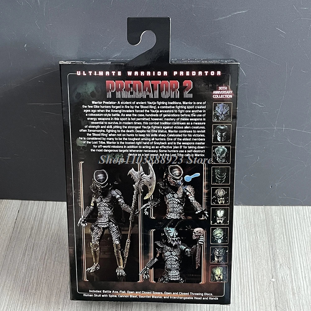 NECA Predator Figrue Ultimate Shaman Elder Armored Lost Warrior Jungle Hunter Snake Vision Predator Alien Figure Model Toy Gifts