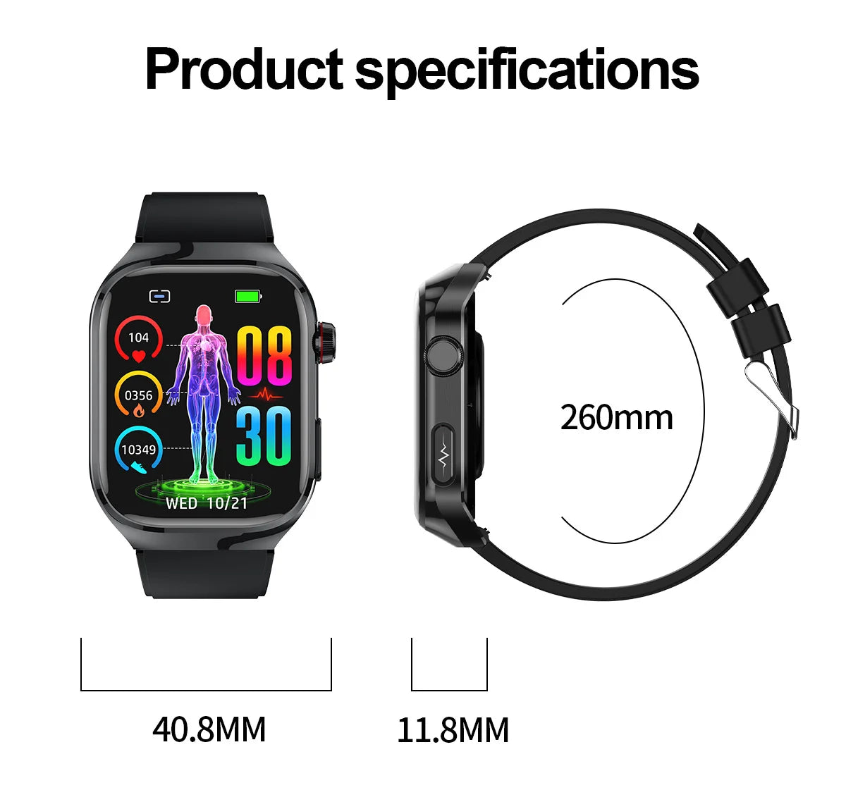 2025 New Women Smart Watch with BMI measurement Menstrual Cycle ECG Heart Rate Blood Oxygen Sleep Fitness Tracker Smart bracelet
