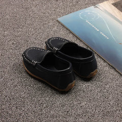 Kids Casual Shoes Flat Candy Colors Unisex Boys Girls Soft Loafers Slip-on PU Leather Shoes