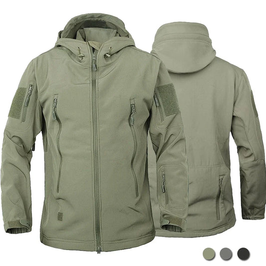 fishing Shark Skin Soft Shell Jackets Men Tactical Windproof Waterproof jacket