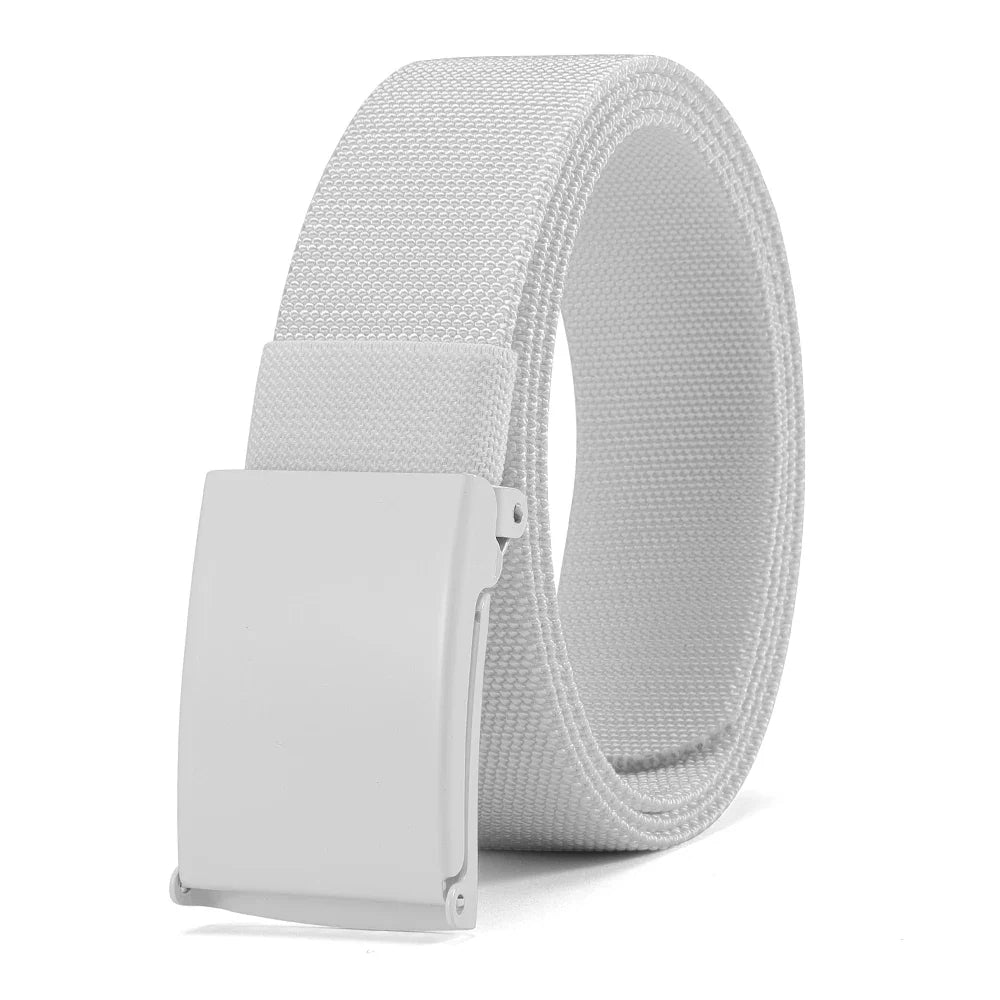 Men Female Belts Military Nylon Adjustable Belt Outdoor Travel Tactical Waist Belt with Plastic Buckle for Pants 125cm