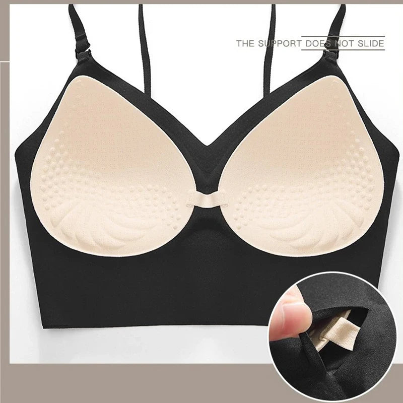 Bra Women's Slim U-shaped Seamless Backless Underwear Triangle Cup