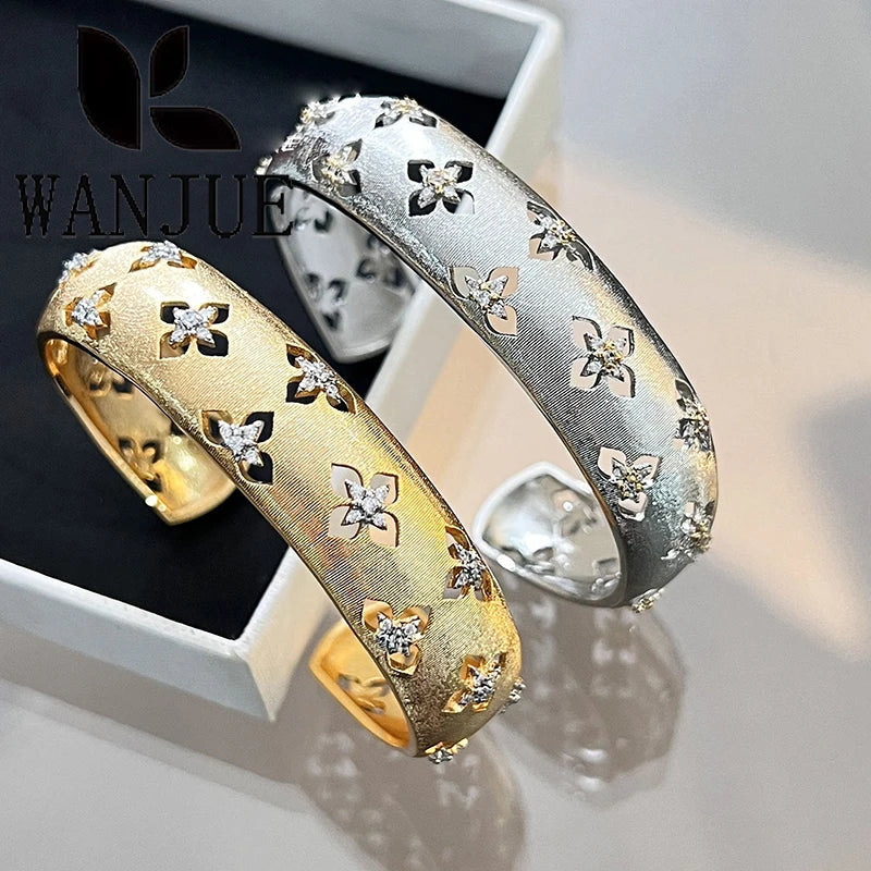 Italian hand-brushed craftsmanship palace style retro women's ring bracelet necklace earring set fashion romantic party gift