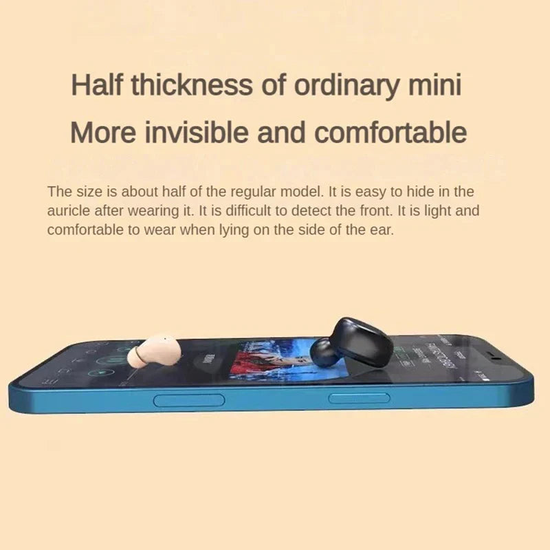 Mini 5.3 wireless bluetooth headset small earbuds sleep work sports invisible headphones HD HIFI bass sound quality earphones