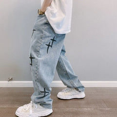 Jeans Men Wide Leg Cargo Pants men jeans Streetwear Baggy Men Loose Straight