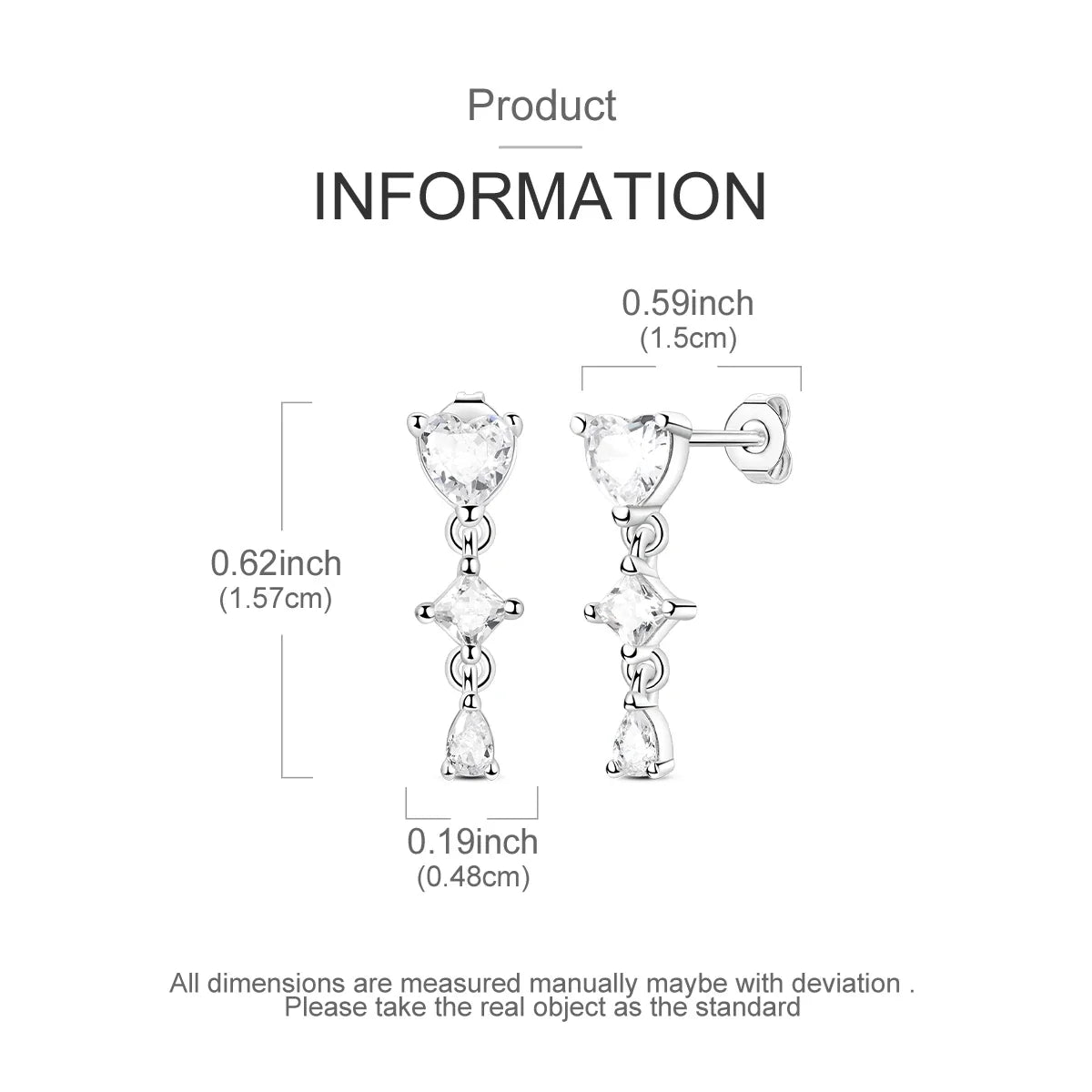 PANPOKI 925 Sterling Silver Multi Layer Starry Tassel Drop Earrings Women Earrings Charm Trend Versatile Party Jewelry Gifts