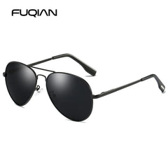 Sunglasses Men Luxury Metal Black Aviation Sun Glasses Male