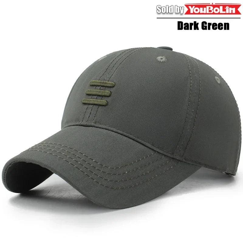 Hat baseball cap European and American fashion spring and autumn sun hat simple black summer leisure duckbill cap sports cap
