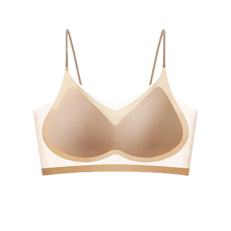 Transparents Bra Ultra-Thin Breathable Ice Silk Top Bra Women's Seamless