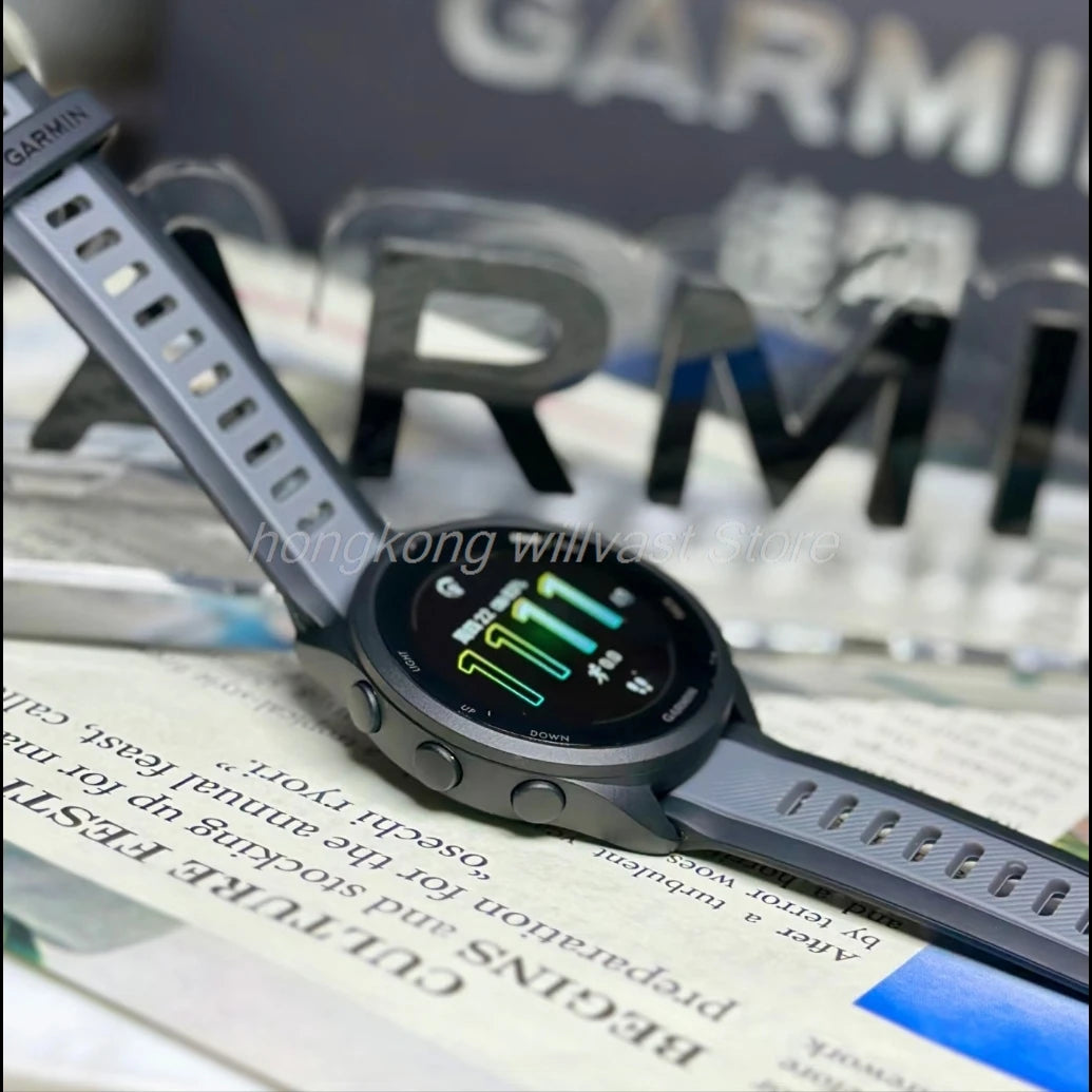 Garmin Forerunner 165 GPS Running Smartwatch AMOLED Touchscreen 11 Days Battery Life Training Metrics and Recovery Insights