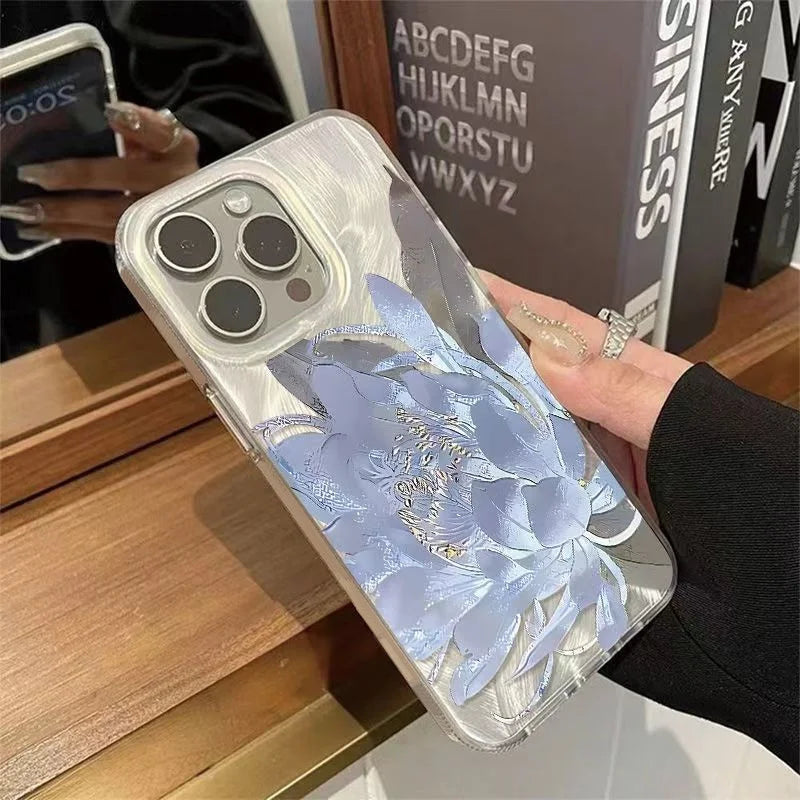 Pink Peony Lotus Phone Case for Xiaomi Redmi Note 14 13 12 12S 11 10C 13C 14C 10 S Pro Plus 4G 5G Feather Chiffon Texture Cover