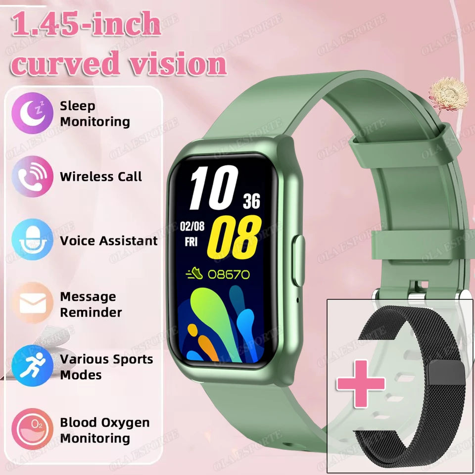 Smart Watch Women Men  AMOLED Screen Health Heart Rate Monitoring Bluetooth Call IP68 Waterproof Outdoor Sport Call Smartwatch